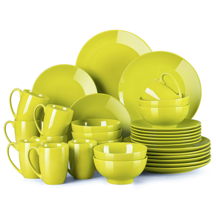 Ebern Designs Daretha Porcelain China Dinnerware Set of 32 & Reviews